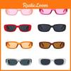 Trendy Candy-colored Square Sunglasses For Outdoor Activities And Fashion Dressing
