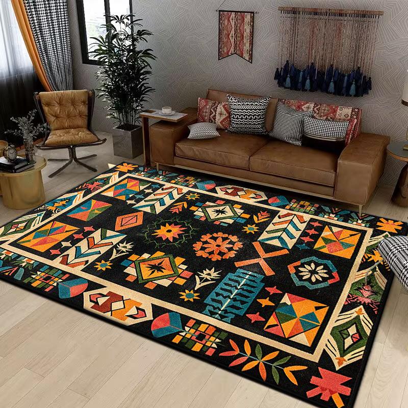 Nordic Style Bohemian Large Rugs for Living Room Modern Decoration Home Carpet Light Luxury Bedroom Rug Non-slip Washable Mat