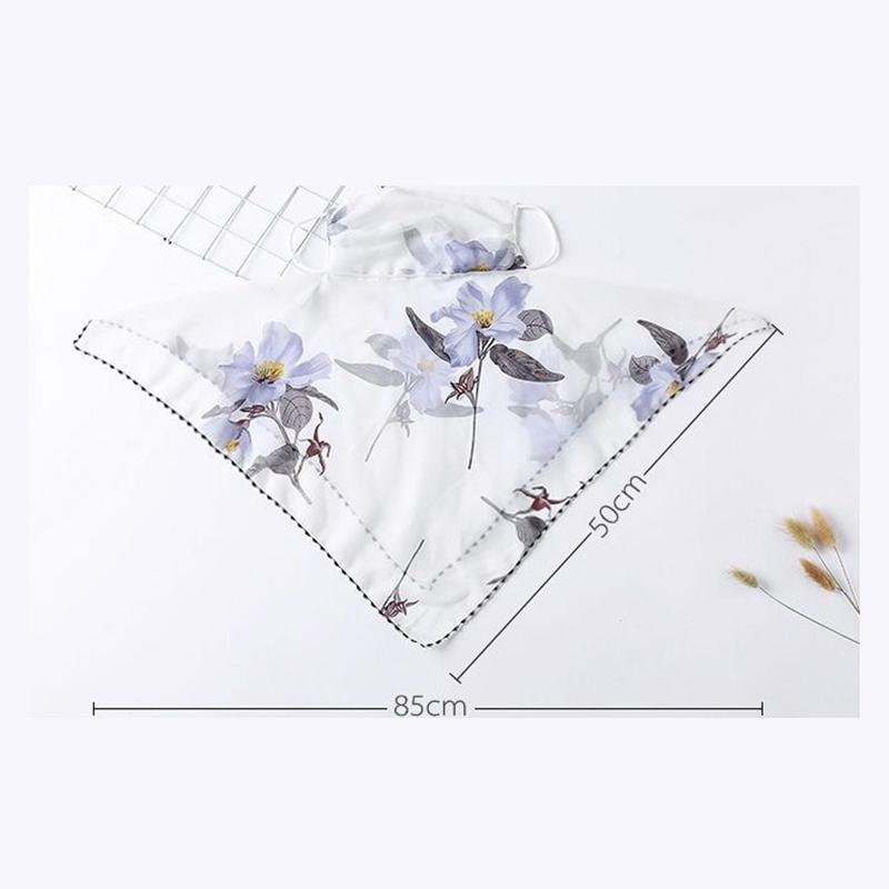 Scarf For Women Sun Uv Protection Hiking Neck Scarf Outdoor Triangular Scarf Sunscreen Veil Ice Silk Mask Face Cover