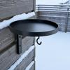 Wall Mounted Bird Bath, Outdoor Bird Bath Tray with Feeder Hook, Metal Bird Bath Tray for Garden Yard Wall Fence Bird Feeder Not Included