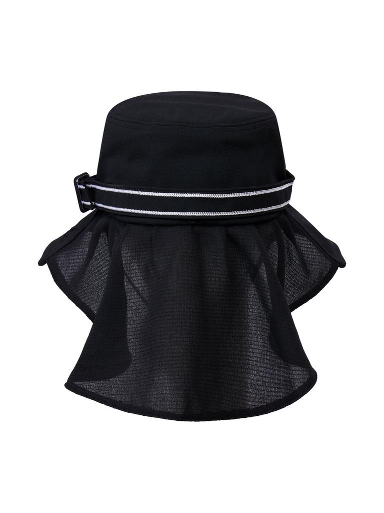 WIDEANGLE Co Ruffle Cover Bag Bucket Hat_Black