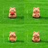 4Pcs Cute Miniature Quokka Statue Handcrafted Resins Desk Ornaments Perfect For Home Office Shelf Display Garden Decors