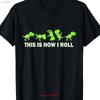 Dinosaur Lover Kids This Is How I Roll TRex T Shirt Mens 220g Vintage Washed Versatile Streetwear Stylish Designer Clothes