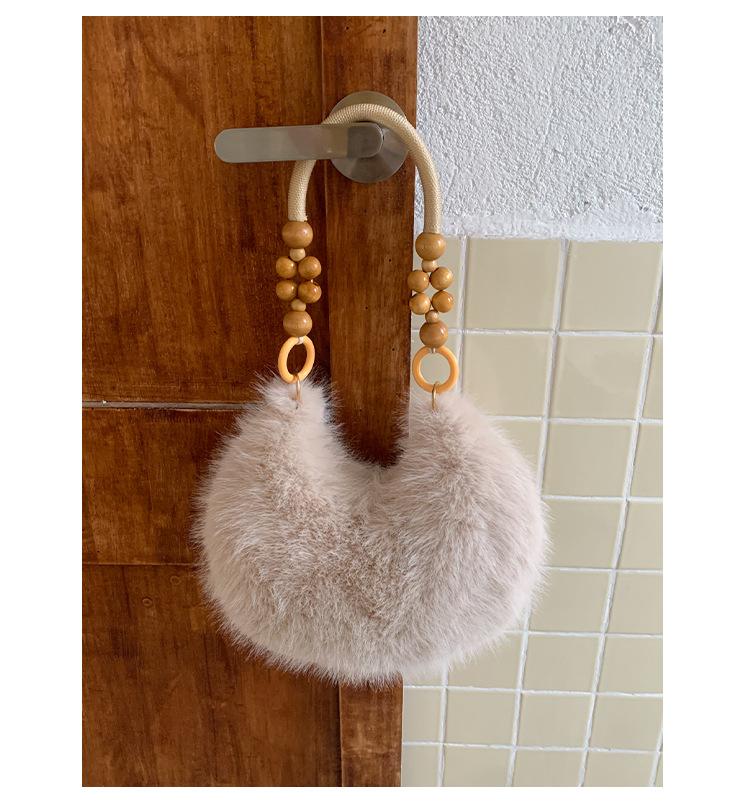 Hairy Hand Carry Small Bag Women's 2025 New Trendy Fashion Commuter Underarm Cloud Bag Autumn and Winter Versatile Shoulder Bag