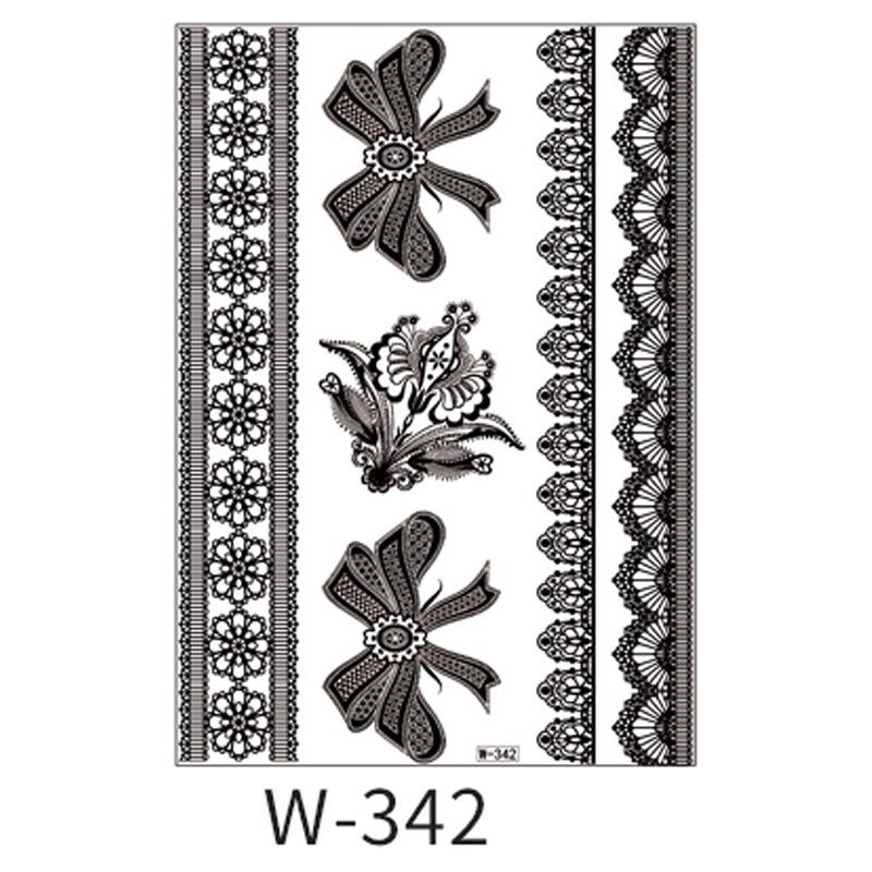 Beauty Sticker Black Tattoo Sticker Temporary Tattoo Waterproof Tattoo Sticker