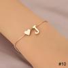 Simple Fashion Love Letter Bracelet Retro Adjustable Alloy Letter Bracelet Women Hand Jewelry Accessory