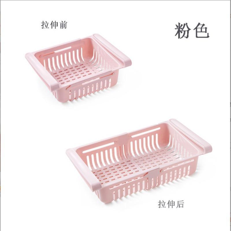1 Stück Kühlschrank Aufbewahrungskorb Flexibel Ausziehbar Kühlschrank Organizer Schublade Aufbewahrungsregal Aufbewahrungsfrischdose Gefrierbox Aufbewahrung