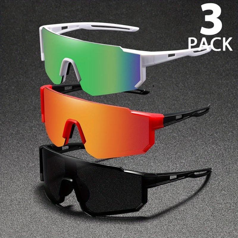 3-piece Set of Trendy Cycling Glasses for Both Men and Women