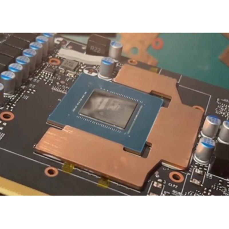 GPU M Copper Heat Sink For Diator Memory Miner 3060ti 3070ti GPU 15-40 Degree Thermal Pad