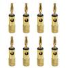 20pcs/Set 4mm Banana Plug Pure Copper Gold Plated Speaker Wire Amplifiers Audio Video Connectors