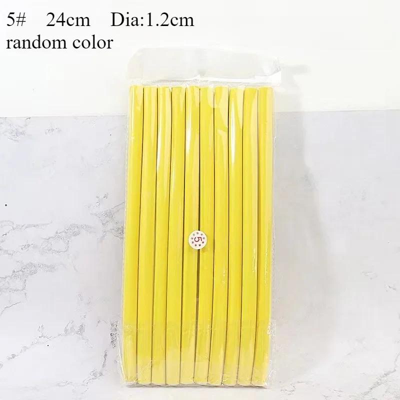 10pcs Flexible Hair Curling Rod Hair Curler Makers Soft Foam Bendy Twist Curls Flexi Rollers Styling Tools Hair Roller No Heat