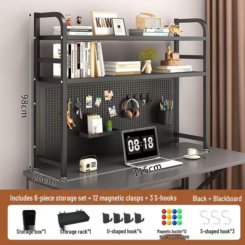 Iron Art Pegboard Bookshelf & Desk Organizer for Home or Dorm