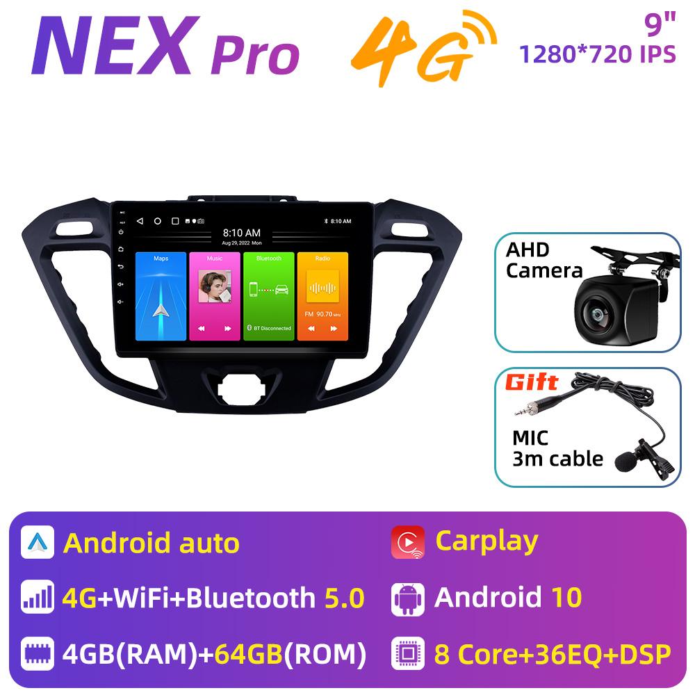 For Ford Transit Tourneo Custom 2013 - 2021 Car Radio 2 Din Android Multimedia Player Screen Head Unit Navigation Carplay Stereo