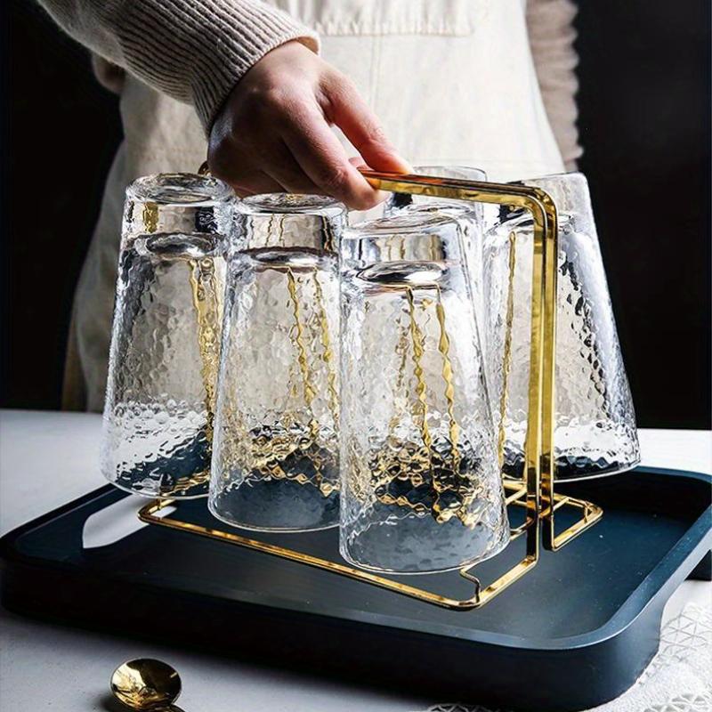 Portabicchieri per lo scarico dell'acqua, portabicchieri per uso domestico, organizer e portaoggetti per cucina, scolapiatti