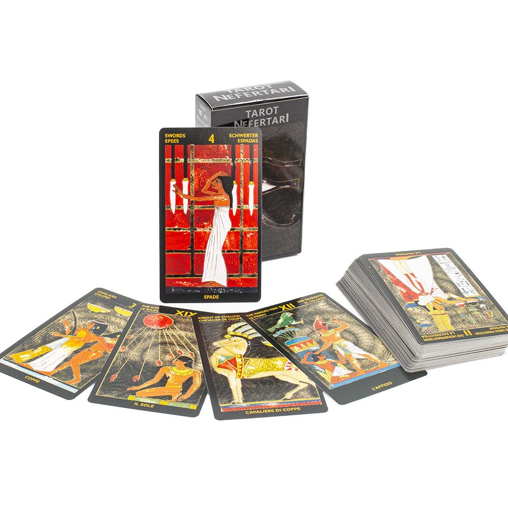 Kitten Tarot Deck 78Pcs Cute Black and White  For Beginners  Version Mysterious Board Game Fun Fortune Telling Kit