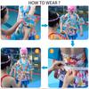 Kids Swim Vest with Arm, 57x18cm, Polyester Foam, 22-58Ibs