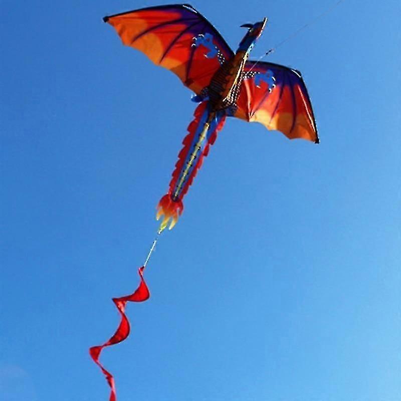 3D Dragon Kite for Adults with 100 Meter Line and Long Tail Designed for Outdoor Flying Activities and Fun