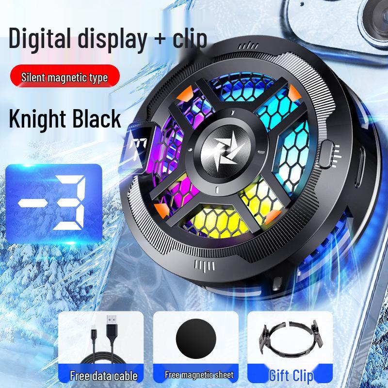 SL18 Magnetic Cooling Fan with Digital Display for iPhone and Android Phones