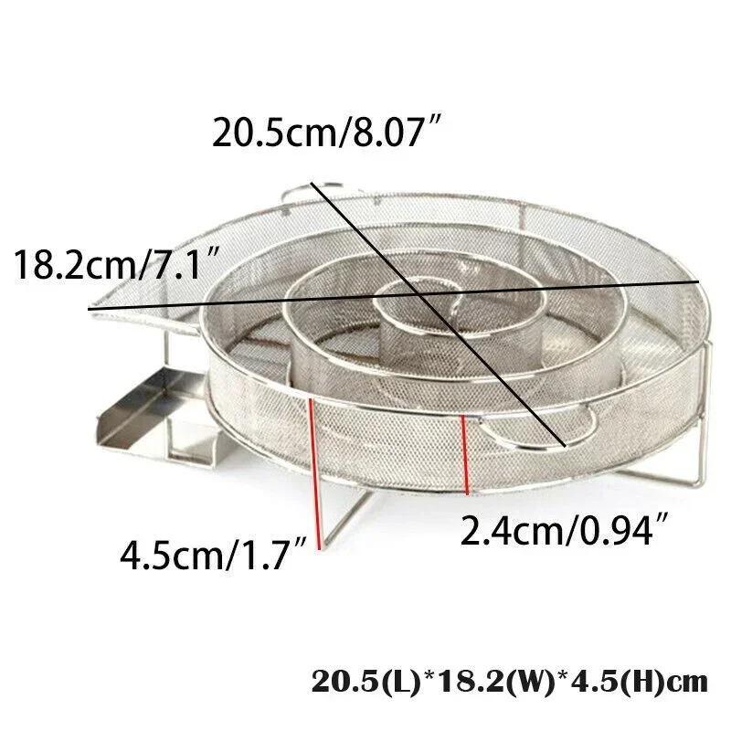 Boîte à fumée pour barbecue Générateur de fumée froide Grille en acier inoxydable Outil et accessoires pour barbecue fumoir extérieur