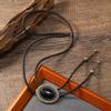 Men Bolo Tie Metal Eagle Bird Stone Cowboy Hat Western Necklace Costume Accessory