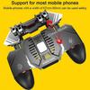 Triggers 6 Finger Operation Mobile Game Controller Shooter Trigger Cooling Fan Power Bank Game Joystick 3 In1-4000mAh-