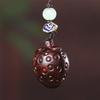Strawberry Sandalwood Key Chain Chinese Style Lucky Cat Pendant Lucky Key Chain Strap  Men