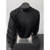 Men's Plus Size Heavyweight Crewneck Hoodie - Fleece Lined, Loose Fit, Long Sleeve, Trendy for Autumn and Winter