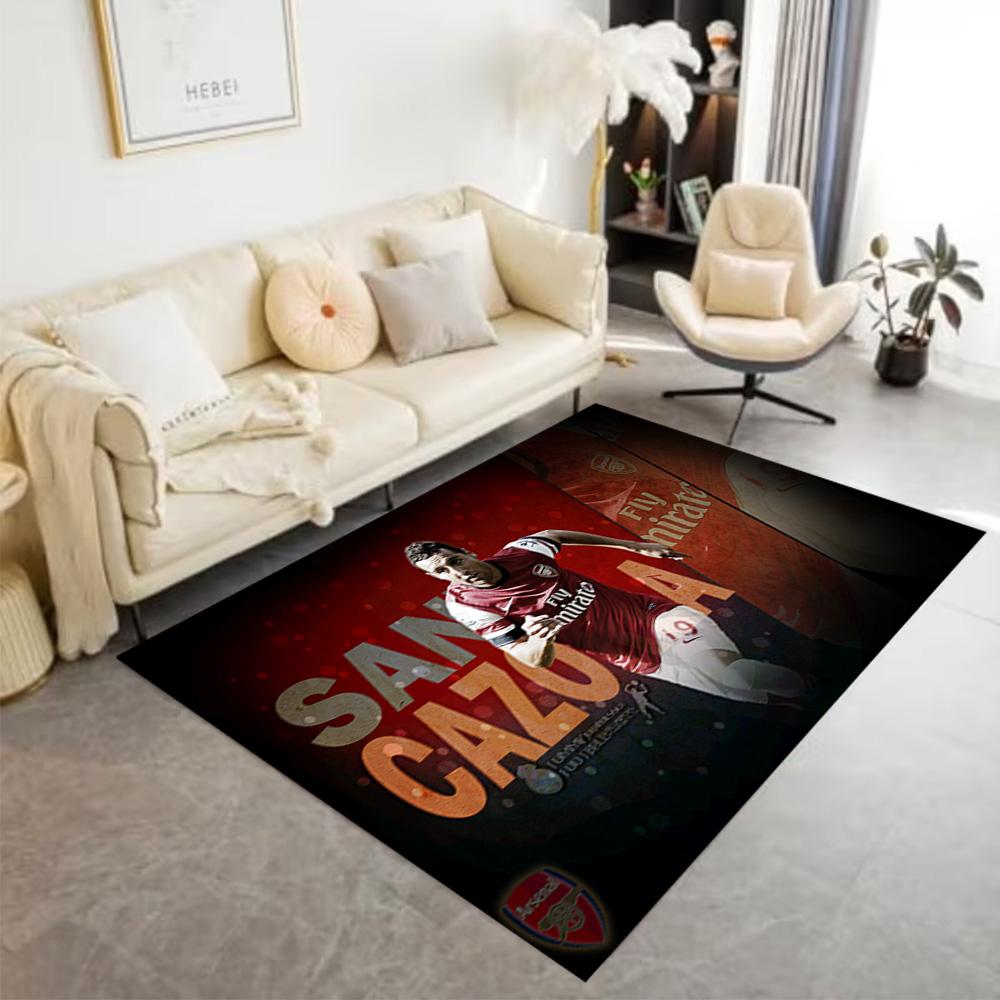 Santi Cazorla Arsenal Legend Floor Rug Office Rug Suitable for Game Room Balcony Playrooms Living Rooms Antislip Carpet Anime Office Decor