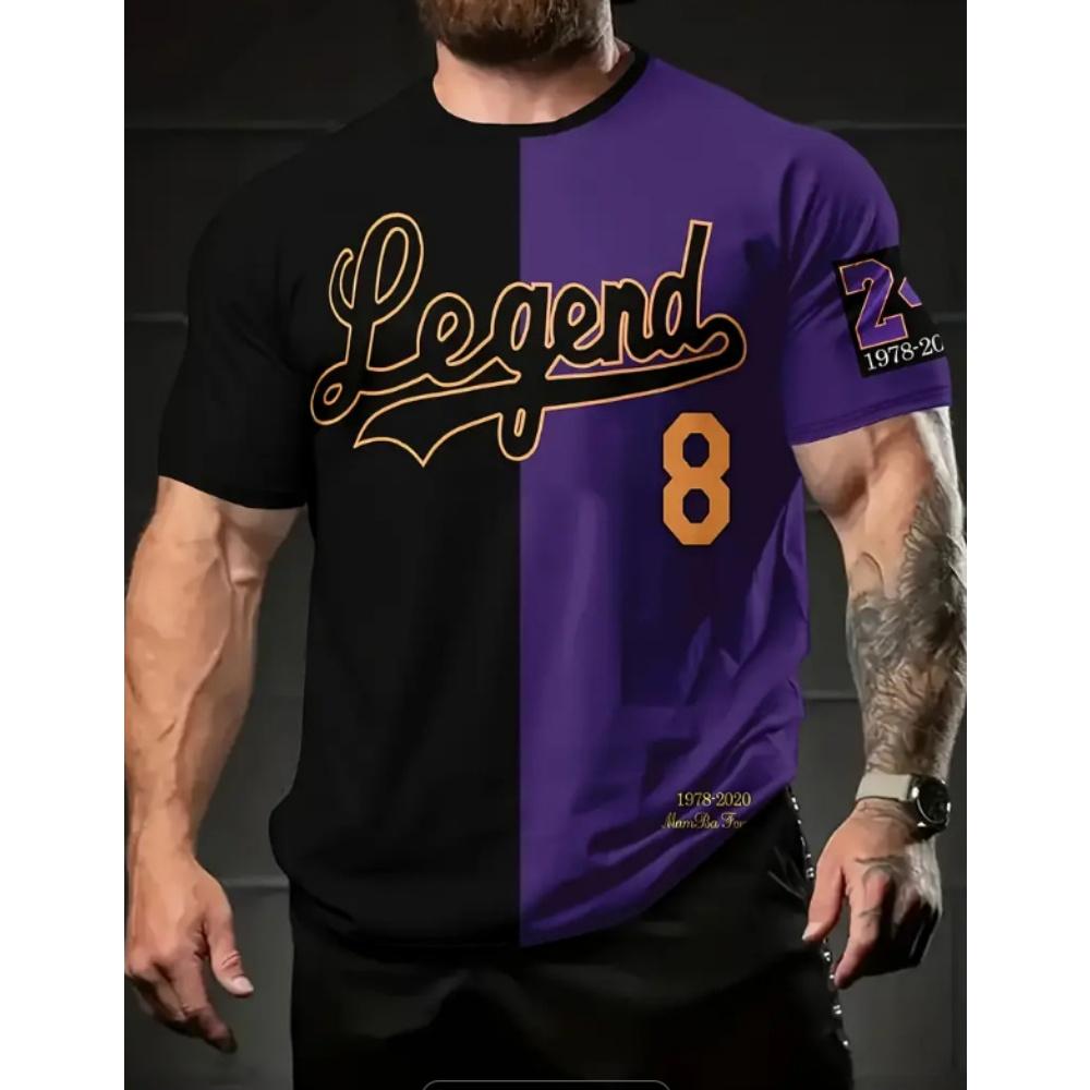 2025 Summer New Men's Casual T-Shirt Features 3D Letter Printing and Quick-Drying Sport Oversize Polyester Fiber Men's Clothing
