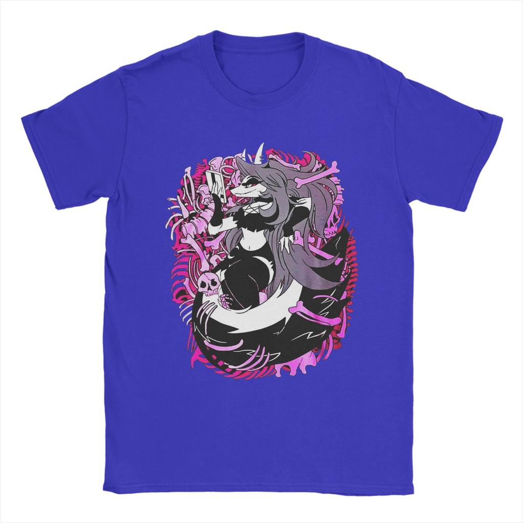 Helluvas Bosses Loona Dessin Animé T-shirts Unisexe T-shirt Drôle Manches Courtes Col Rond T-shirts Tops Impression Coton Pur