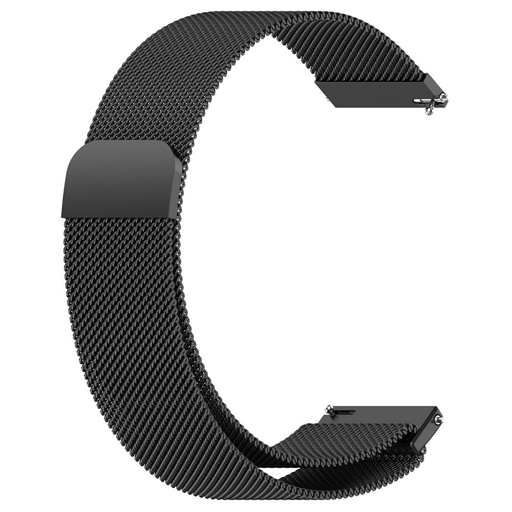 For Garmin Vivoactive HR Magnetic Watch Strap Stainless Steel Milanese Wrist Band,Black