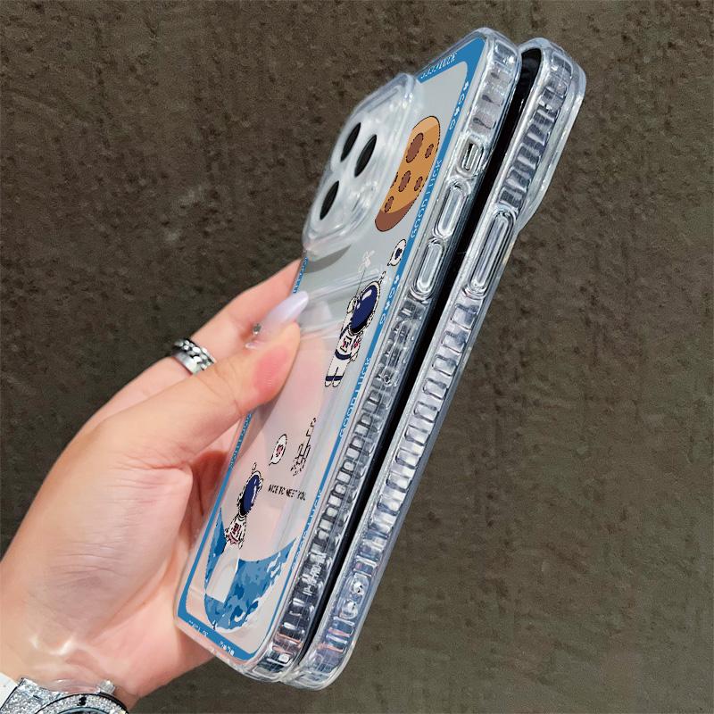 Card Slot Holder Silicone Wallet Pocket Case For Samsung S23 S24 S25 Plus iPhone 17 Air 16 14 Pro Max Oppo Reno 10 11 12 Pro Cover Clear Phone Bumper