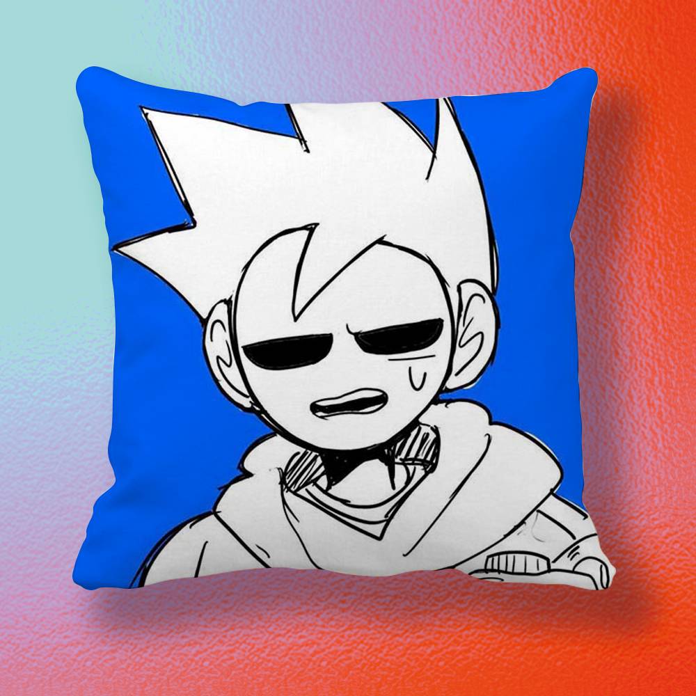 Anime Eddsworld Tom  Pillow cover Soft Microfiber Pillowcase Home Sofa Decor Surprise Decorative printed