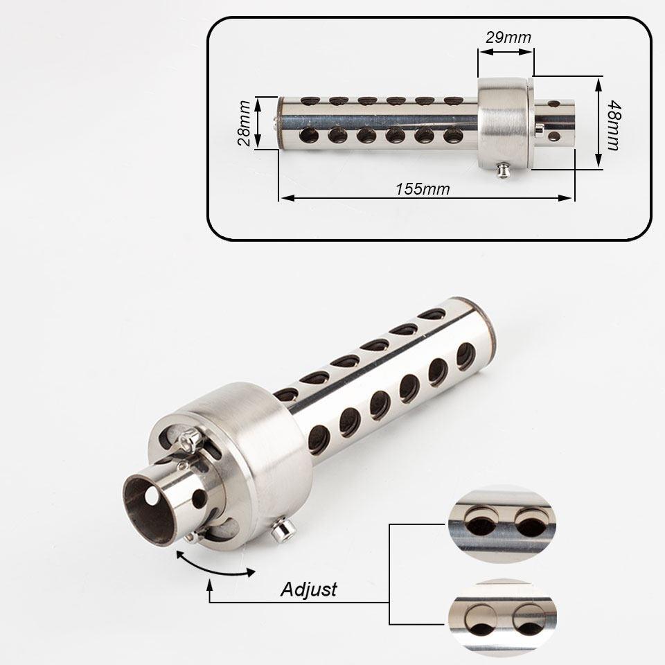 Adjustable Backpressure Exhaust Muffler Insert for Motorcycles