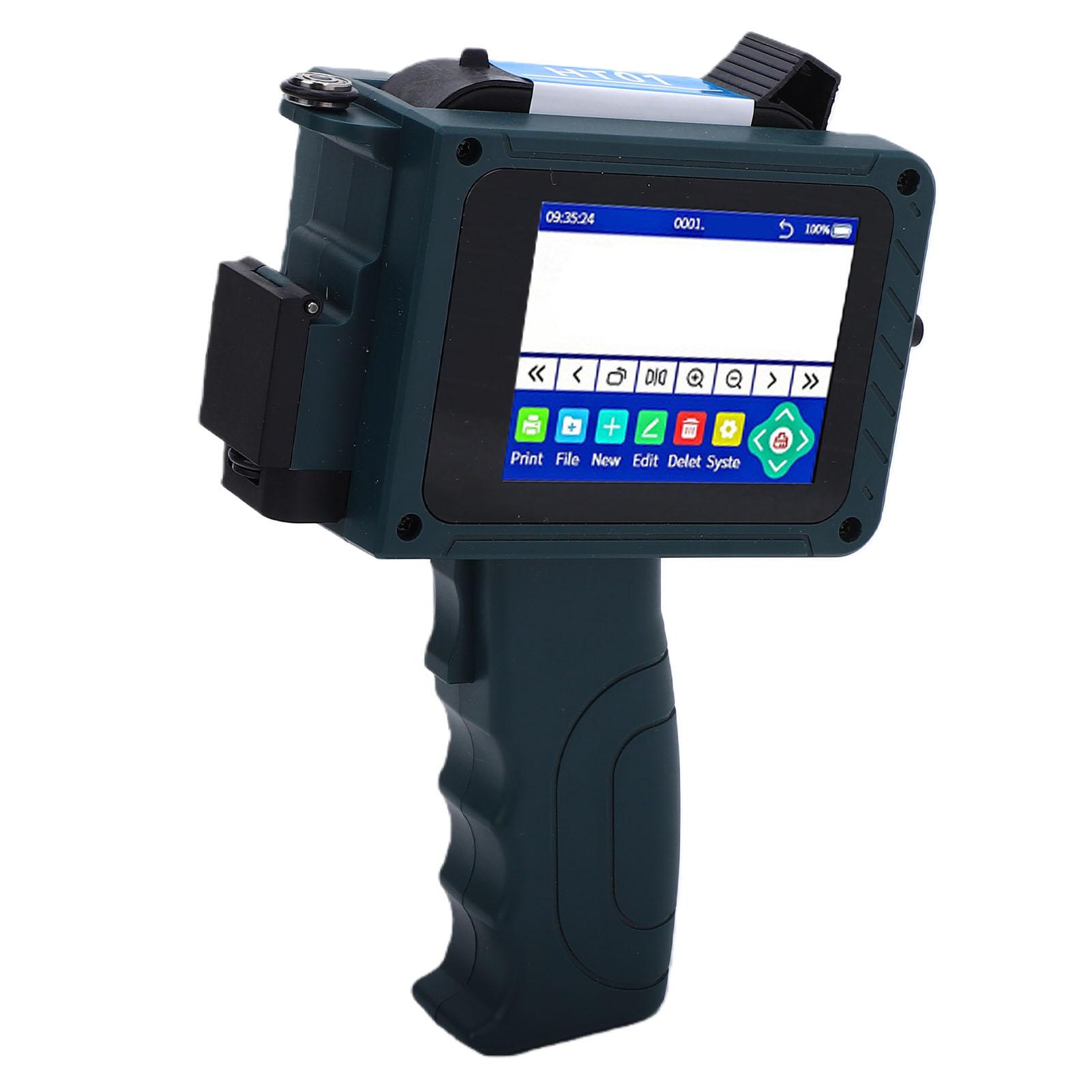 

Handheld Inkjet Printer 12.7mm Quick Dry Inkjet Coding Machine with Ink Cartridge for Date Number Plastic Bag