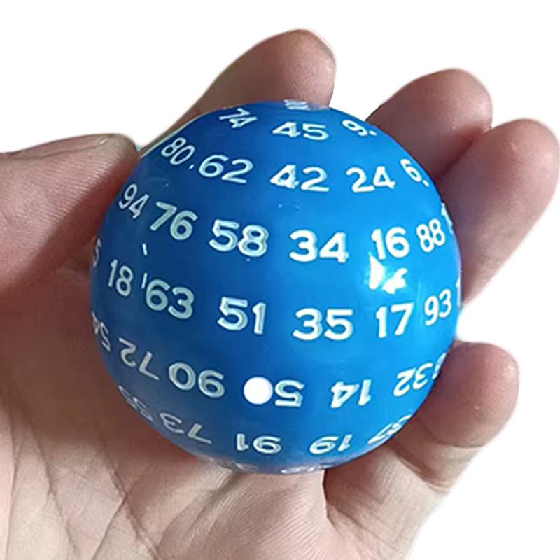 Educational 100 Sided Acrylic Dices D100 Dice For Tabletop Toys Role Playing Board Game Accessories Math Learning Resources
