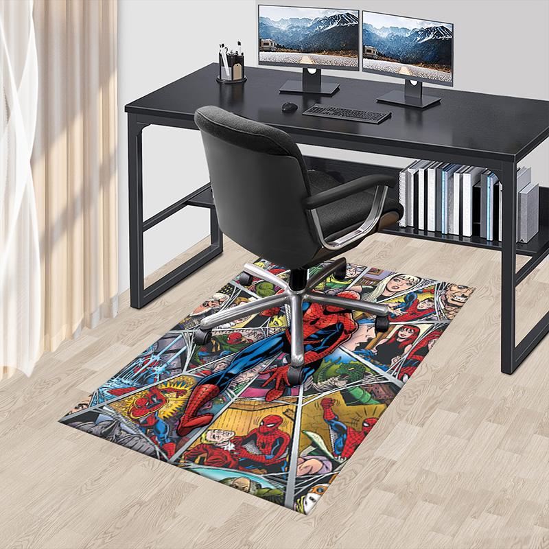 Spiderman Comic Panels Carpet For Playroom Bedroom Living Room Sofa Home Decorkids Game Area Rug Nonslip Floor Mat