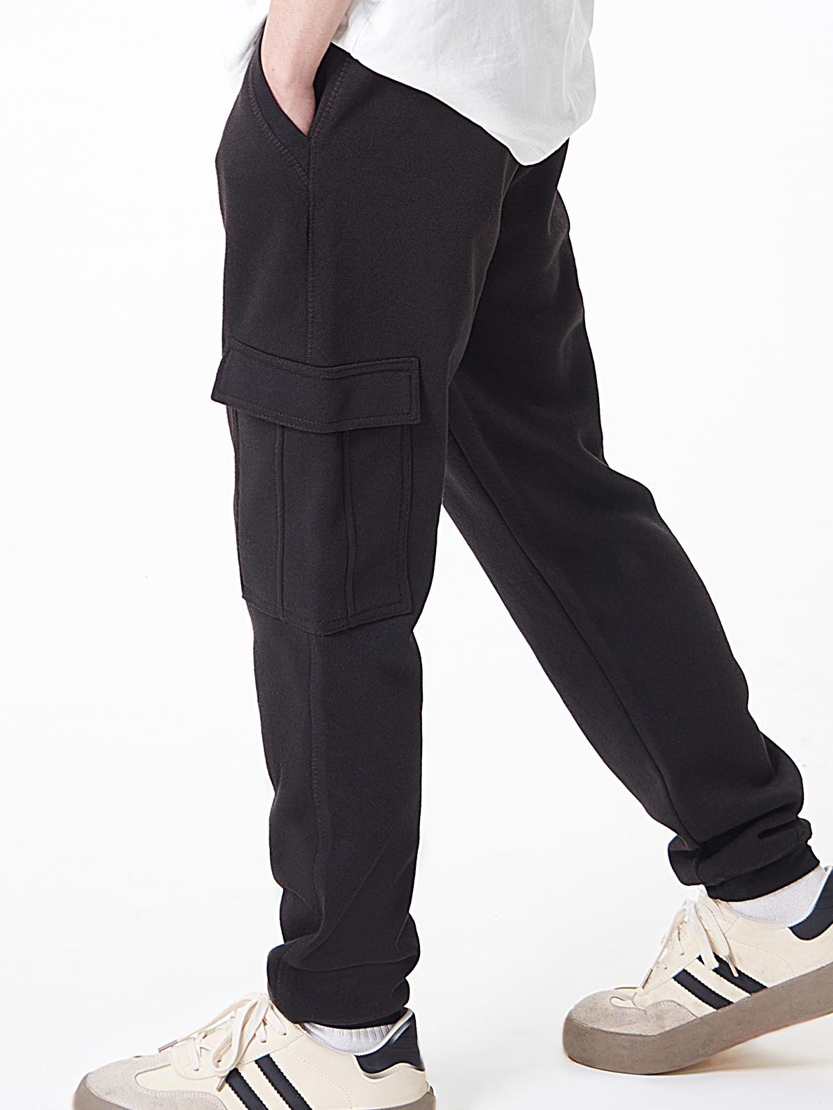 Rose Beauty A свободные повседневные флисовые спортивные брюки S серого дэви — фото 8