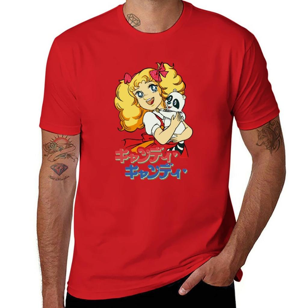Candy Candy TShirt vintage quick drying mens t shirts pack