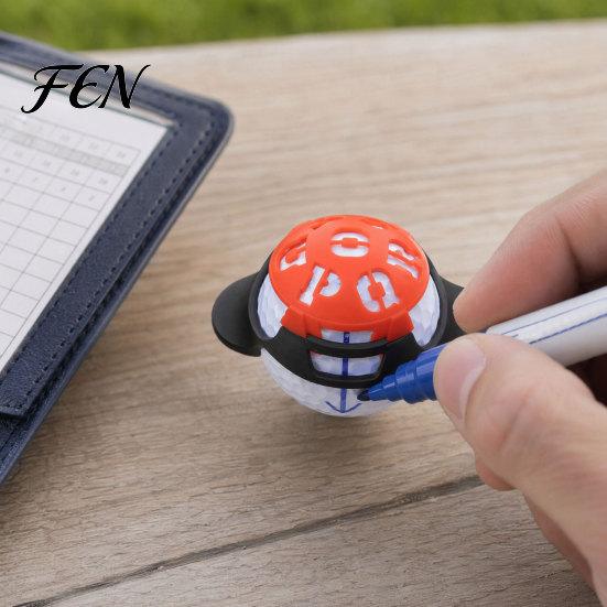 Golf Ball Pattern Templates 7Pcs/Set Line Marker Templates, Alphabet Putting Alignment Portable Marking Tools, Liner Drawing Stencil, Accessories Tool