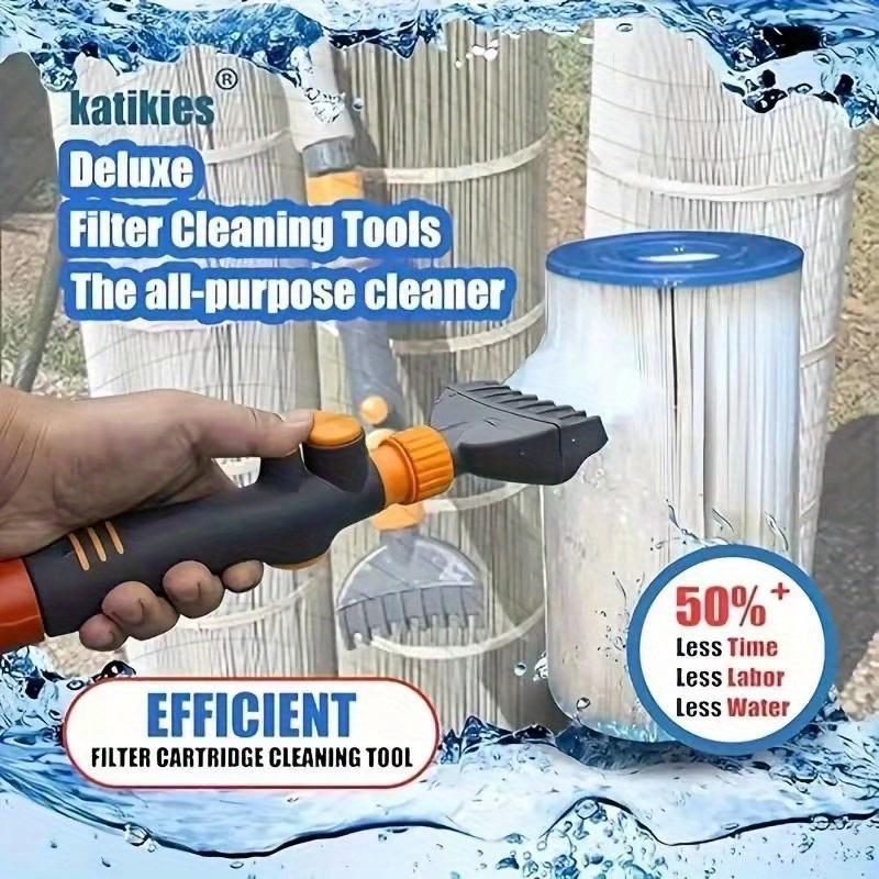1pc Premium Pool Filter Cleaner , Durable, High-Performance Cartridge Cleaner for Spa & Swimming Pool Filters - Essential Cleaning Tool