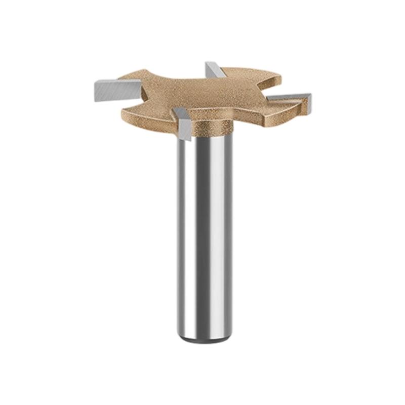 

8mm Carbides T Slot Milling Cutter 4 Cutting Edges Heavy Duty Alloy Steel For & Woodworking Tool