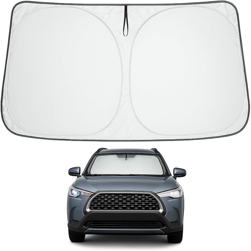 Proadsy 2025 Upgrade Front Windshield Sun Shade Foldable RAV4 Sunshade Protector Fit -2025 RAV-4 SUV Crossover, TRD Off-Road, LE XLE Premium Limited