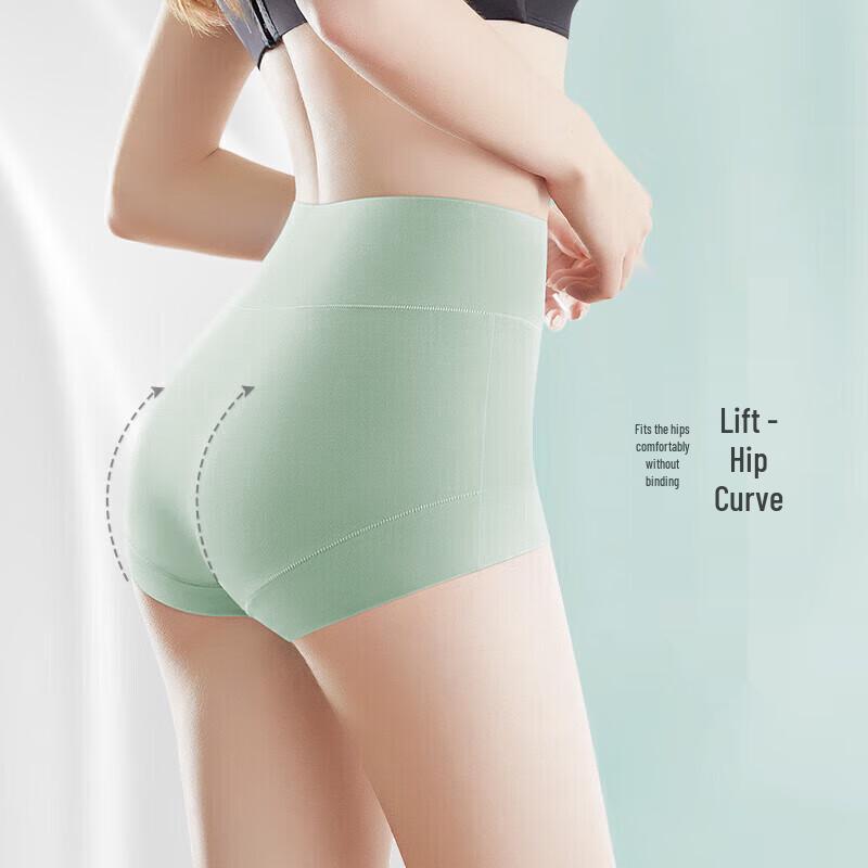 Meiyating Women's High Waist Modal Tummy Control Briefs (4-Pack)