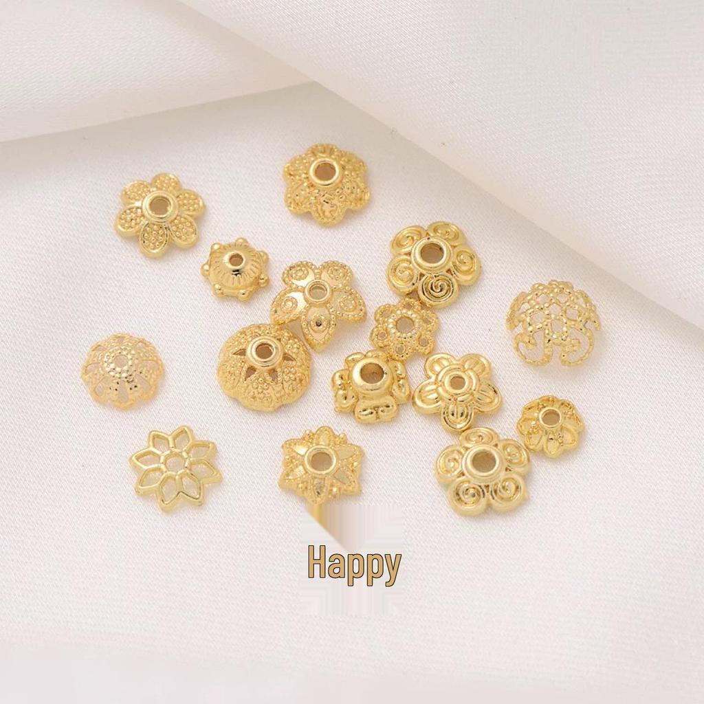Perline distanziatrici a forma di fiore colorato per gioielli fai da te: Accessori per bracciali e collane