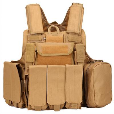 Factory Outdoor Training Camouflage Vest Protective CS Equipment Eight-piece Belly Pocket