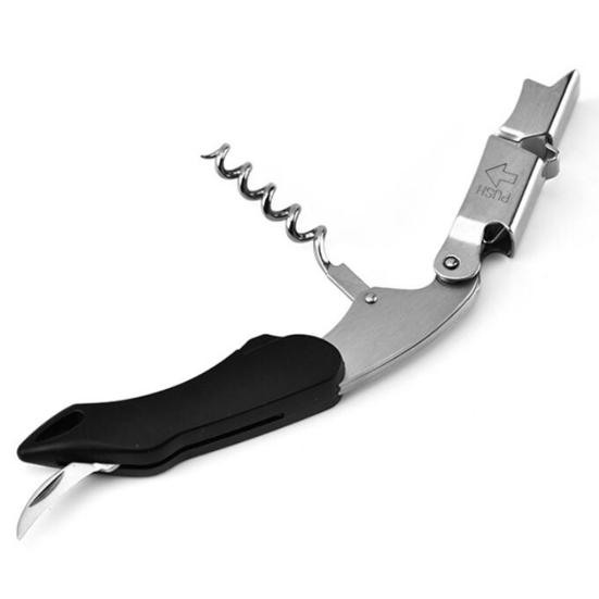 Bottle Opener Multi-Functional Non-slip Handle Labor-Saving Stainless Steel 2 In 1 Wine Bottle Cork Remover Kitchen Accessories