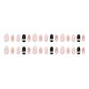 Sweet Pink Bow Blush Glitter Diamond Plaid Girly Versatile Removable Wearable Nails 30 Pieces