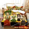 3D Anime Higurashi When They Cry Bedding Set Printed single Comforter Quilt Duvet Cover Pillow Case 3 Pieces Set Kids Adult Size