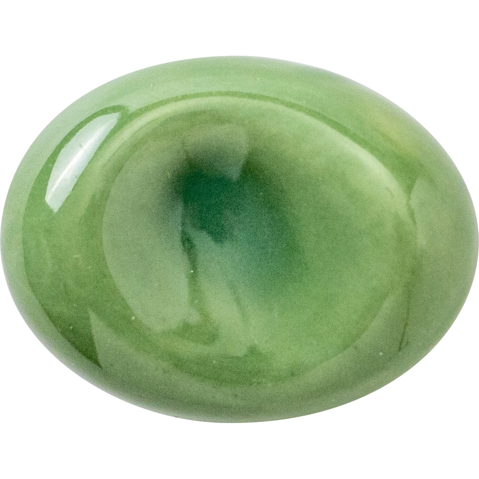 

Minoru Pottery Mino Ware Chopstick Rest Bean Ball Green